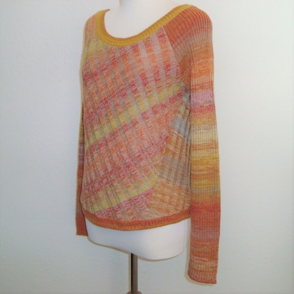 Free People Sweaters - FREE PEOPLE Sunset Colors Knit Sweater Size M